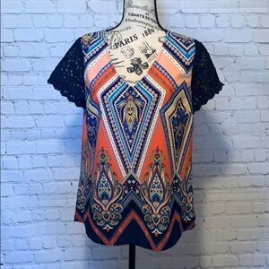 Skies are blue blouse size medium